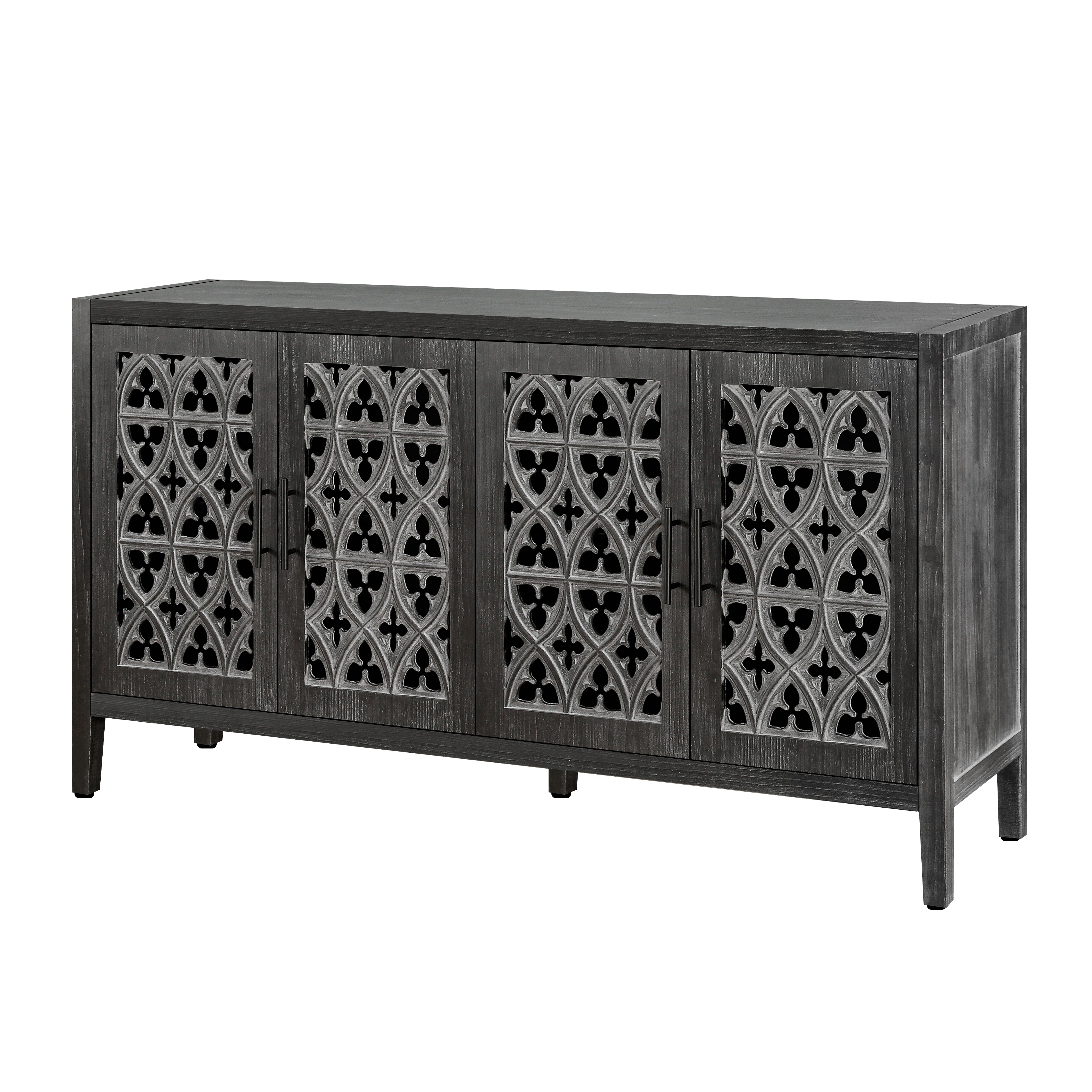 Hollow Four Door Antique Cabinet
