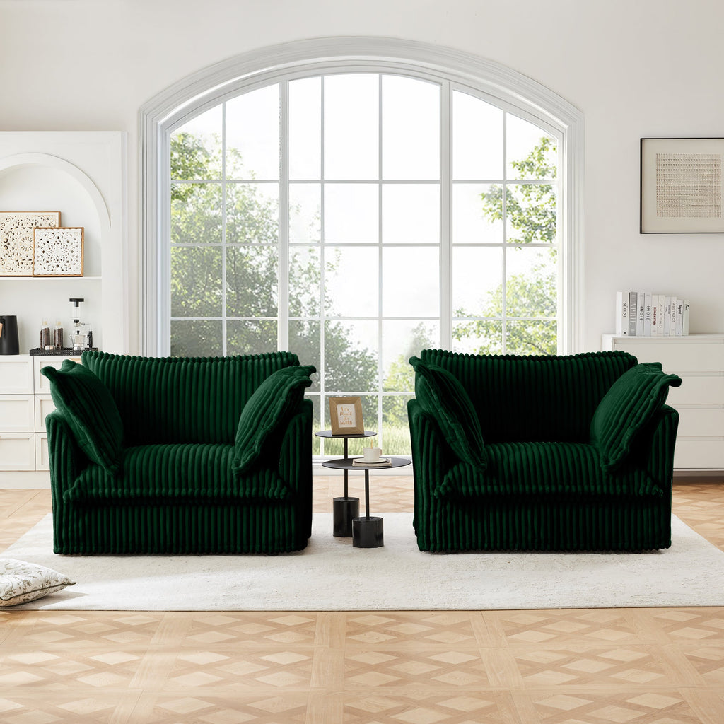 Set of 2 Slipcovered Armchairs