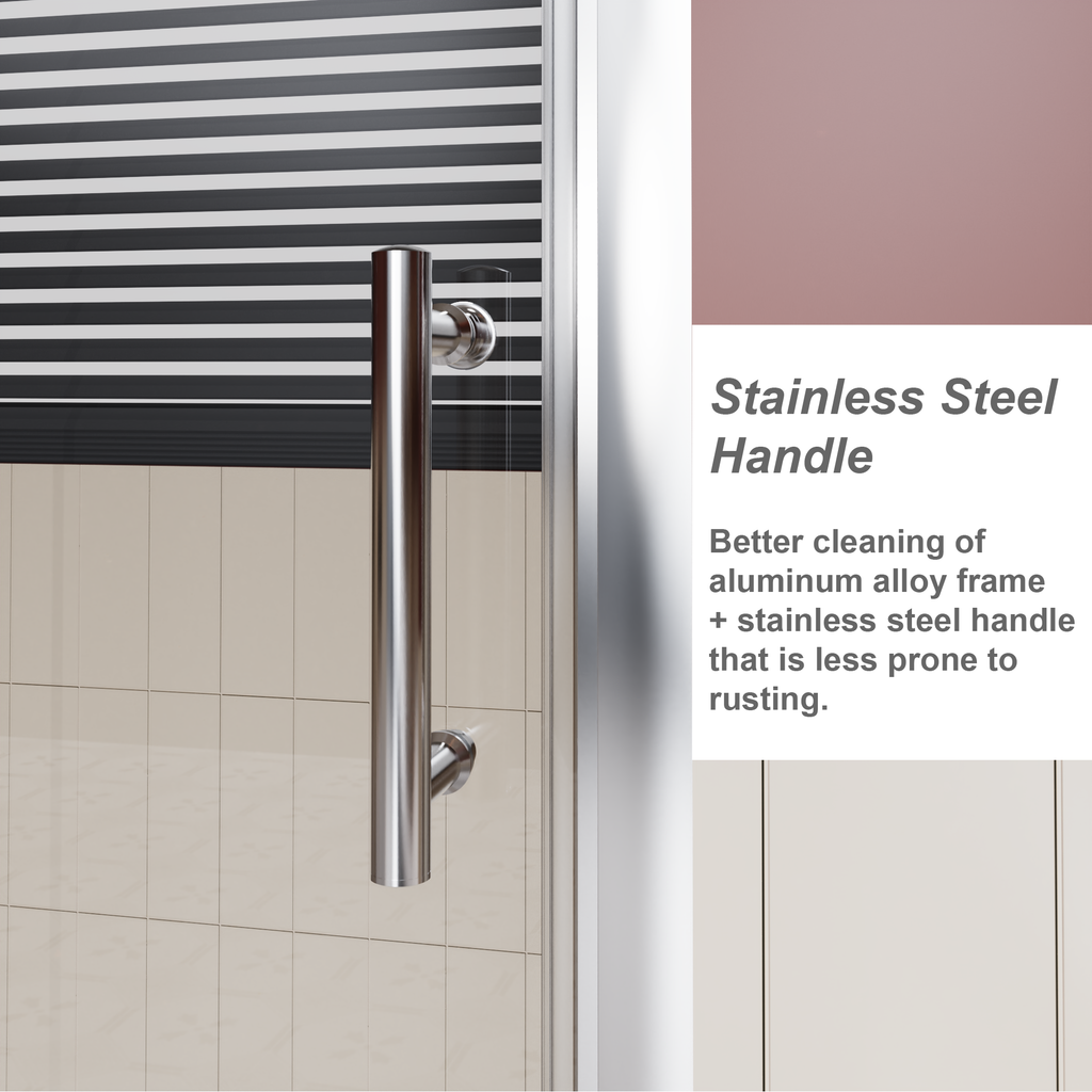 48" Wide x 72" High Single Sliding Shower Door