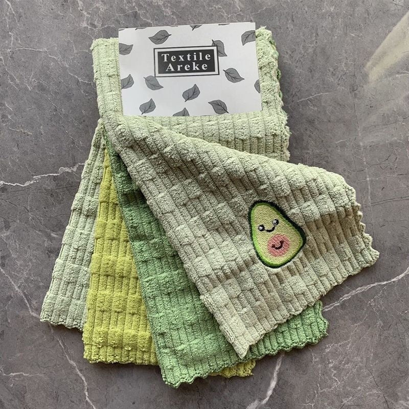 Avocado Kitchen Dishwashing Cleaning Cloth That Doesnt Shed Fibers