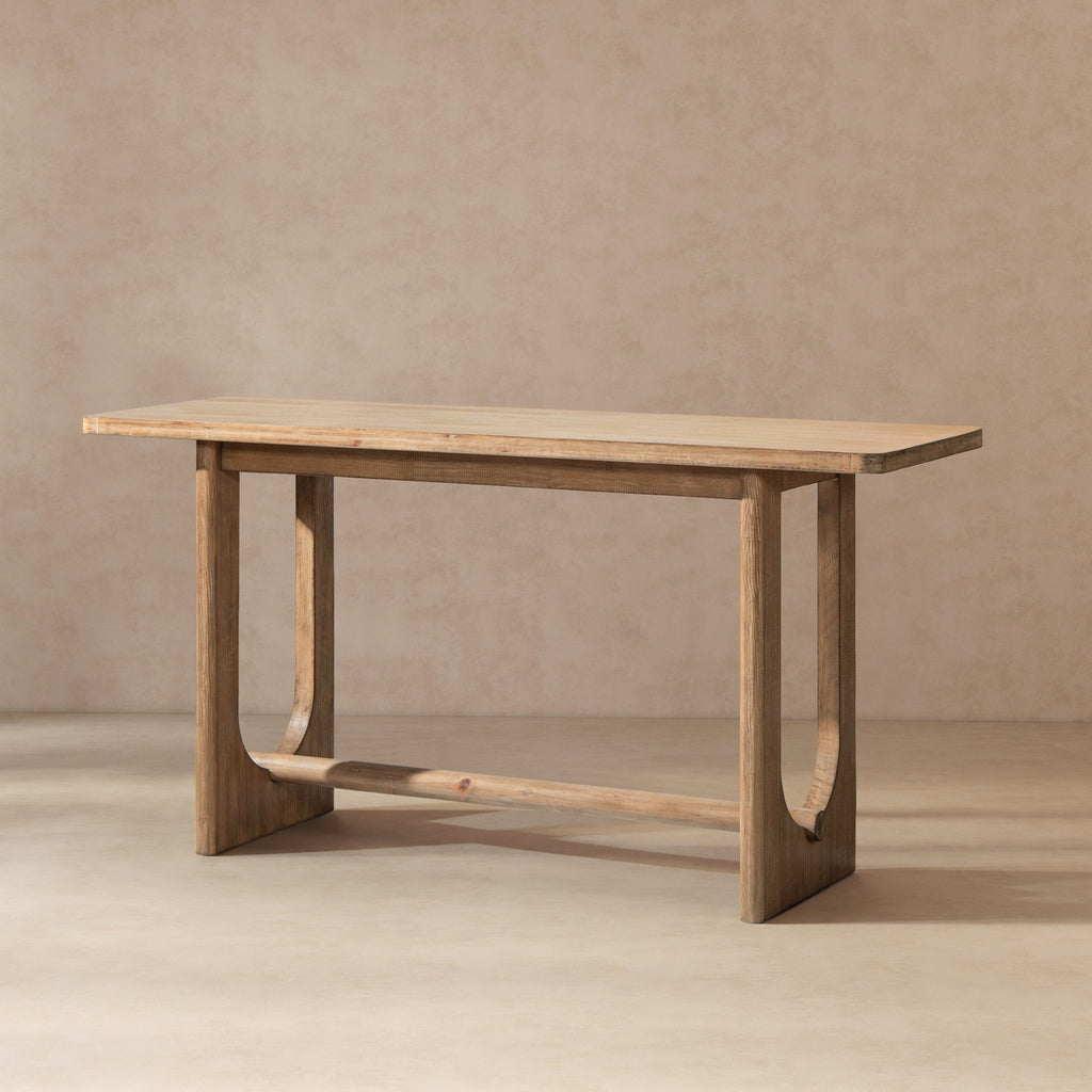 Turnkey 72" Modern Trestle Console Table - Antique