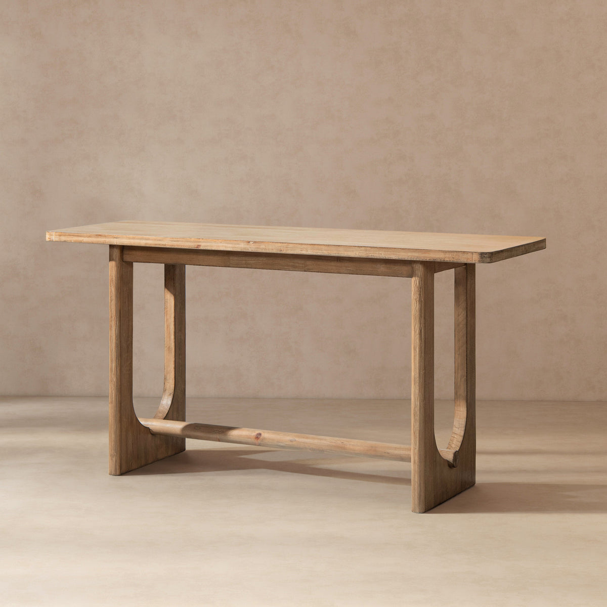 Turnkey 72" Modern Trestle Console Table - Antique