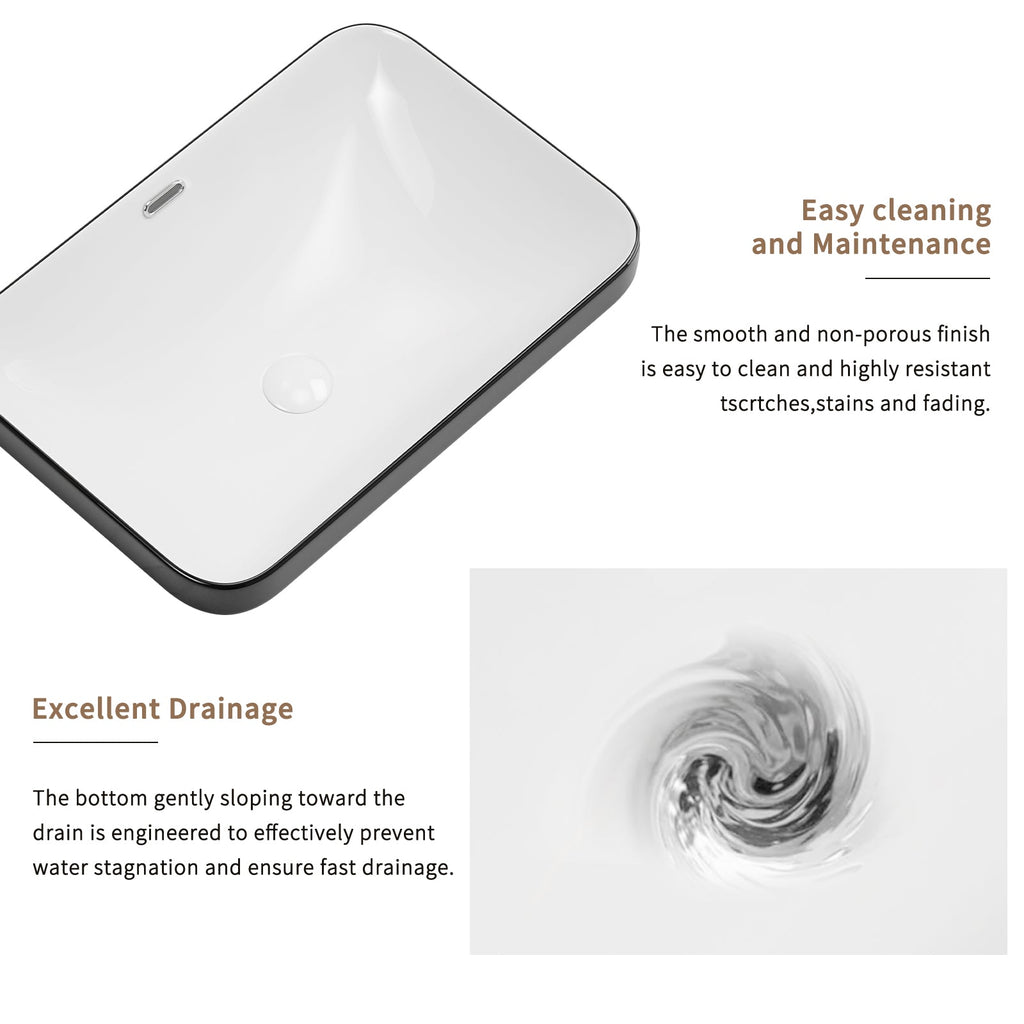 Ceramic Undermount Bathroom Sink