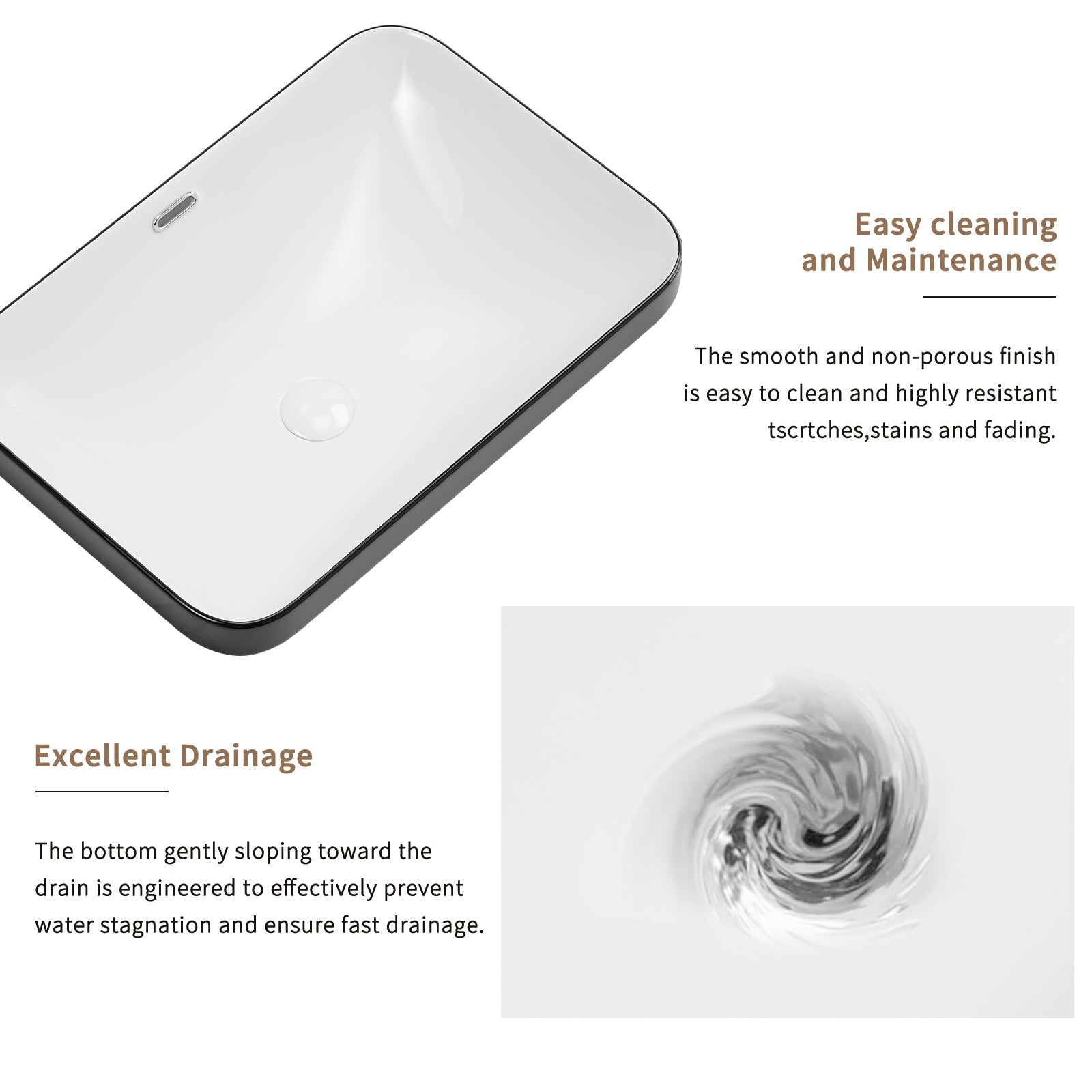 Ceramic Undermount Bathroom Sink