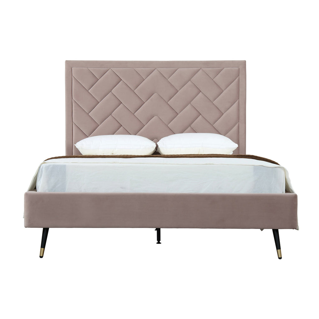 Crosby Upholstered Velvet Queen Bed