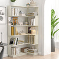 90cm Freestanding Corner Bookshelf