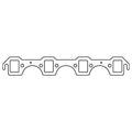 Cometic Gasket Cometic Ford Windsor V8 .043in Copper Exhaust Manifold Gasket Set C5898C