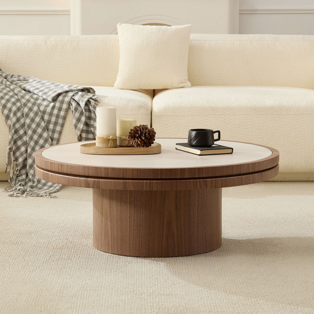 35.43 Inch Coffee Table with Sintered Stone Tabletop