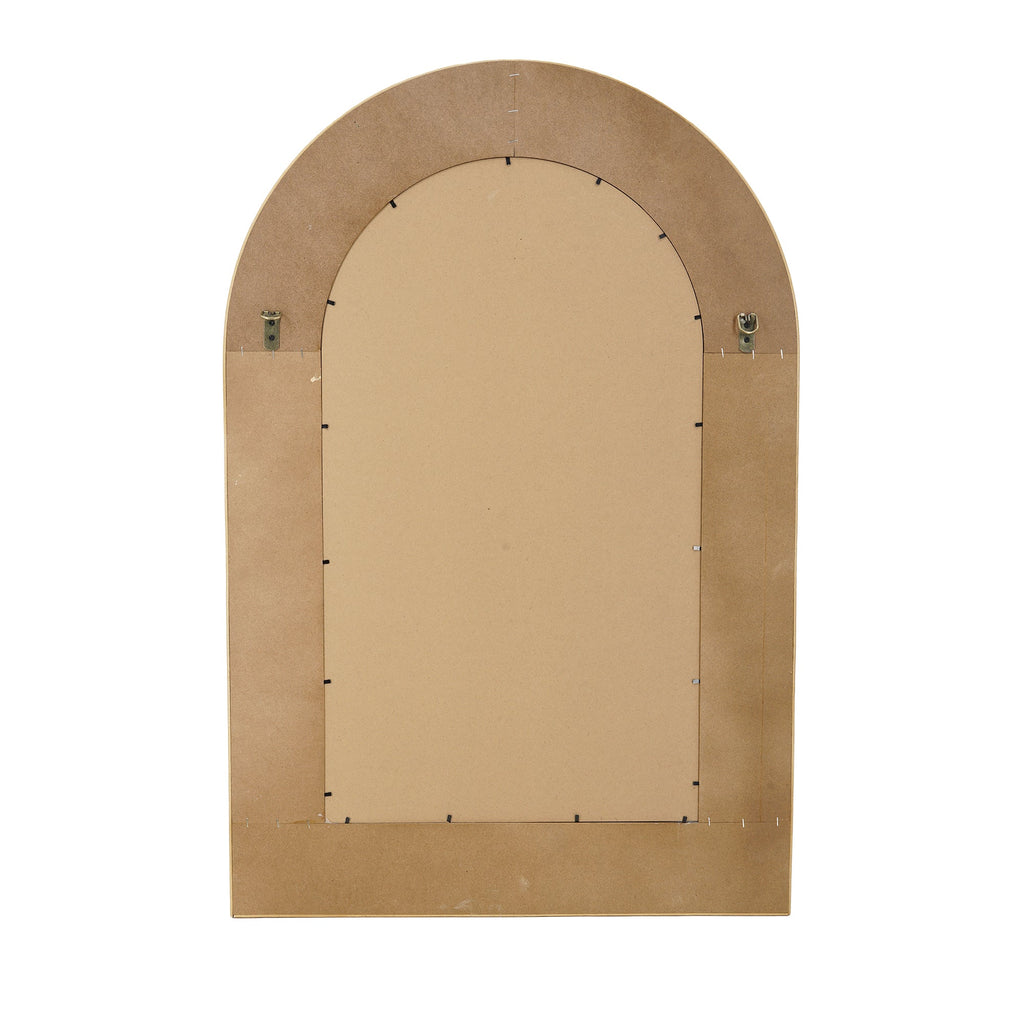 24.2"x36" Woven Texture Decorative Arched Mirror