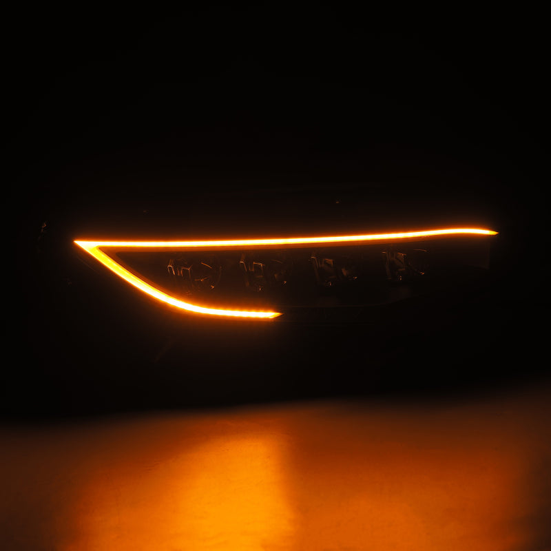 AlphaRex 16-21 Honda Civic NOVA-Series LED Proj Headlights Alpha-Black w/Actv Lgt & Seq.Sig / SB DRL 880492 *Discontinued