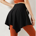 Yoga Pants With A Cover-Up Skirt To Prevent Embarrassment, Anti-Exposure Butt Cover For Women, Suitable For Fitness, Running, And Sports