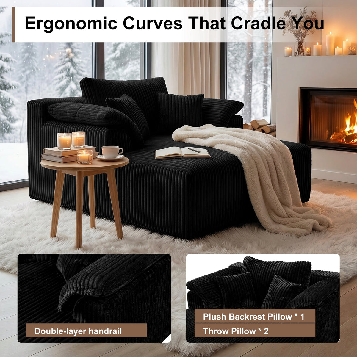 60 Inch Chaise Lounge Chair Indoor
