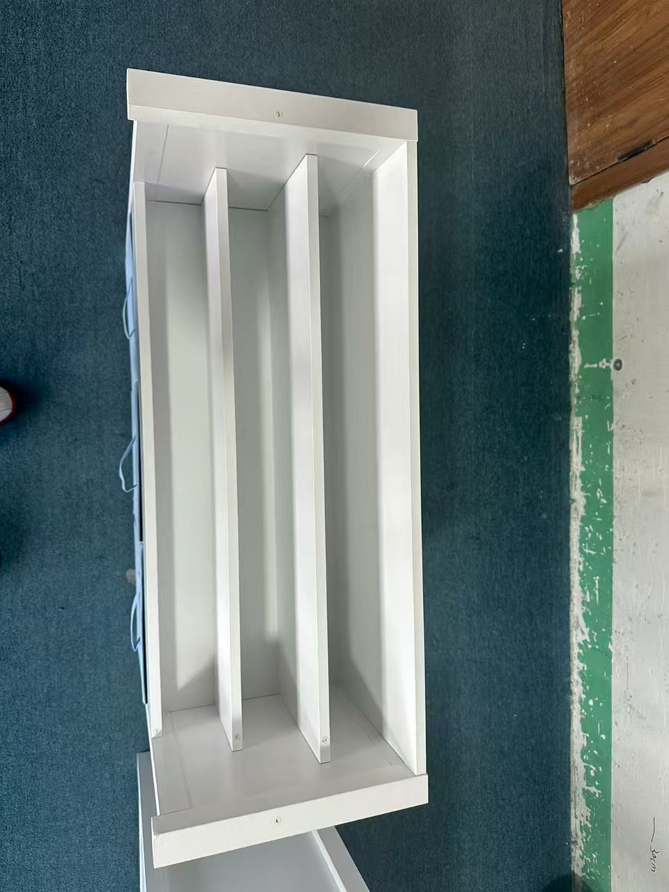 Kids Bookshelf with 3 Tier Front-Facing Storage and 3 Fabric Bins