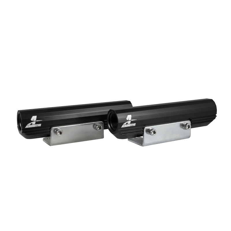 Aeromotive 02-14 WRX / 07-20 STI Top Feed Fuel Rails - Black 14169