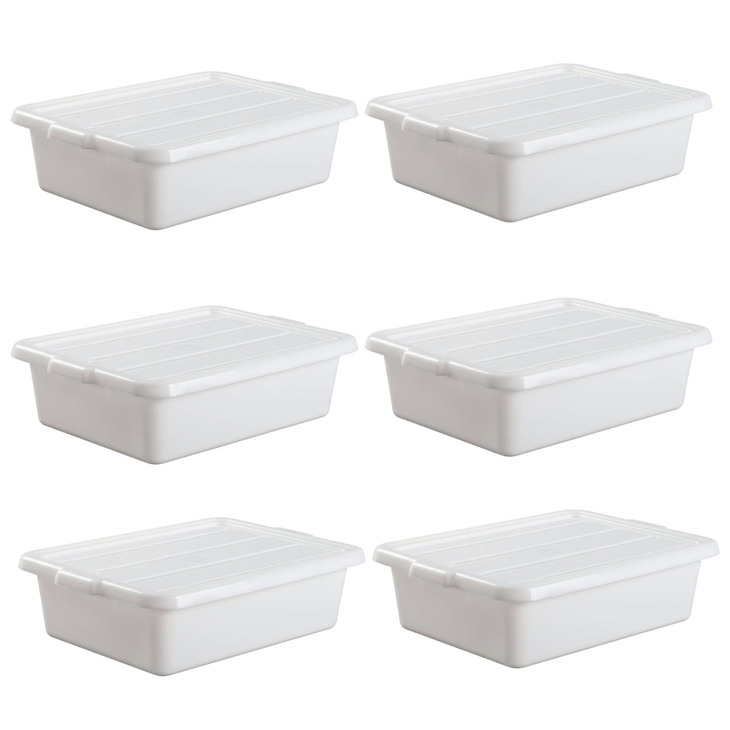 6-Pack Commercial Meat Tubs with Lids