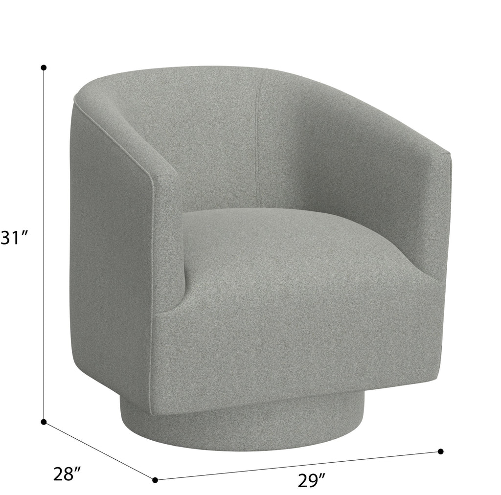 Gray Swivel Accent Chair