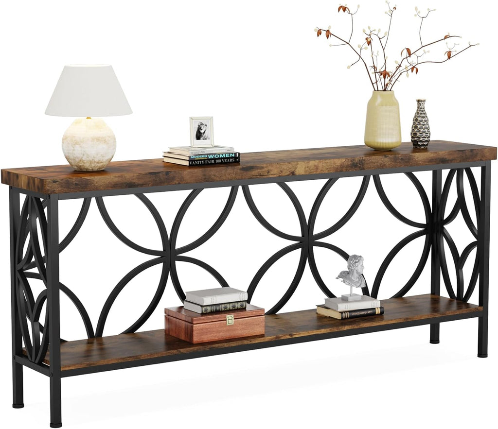 70.9 Inches Extra Long Industrial Console Table