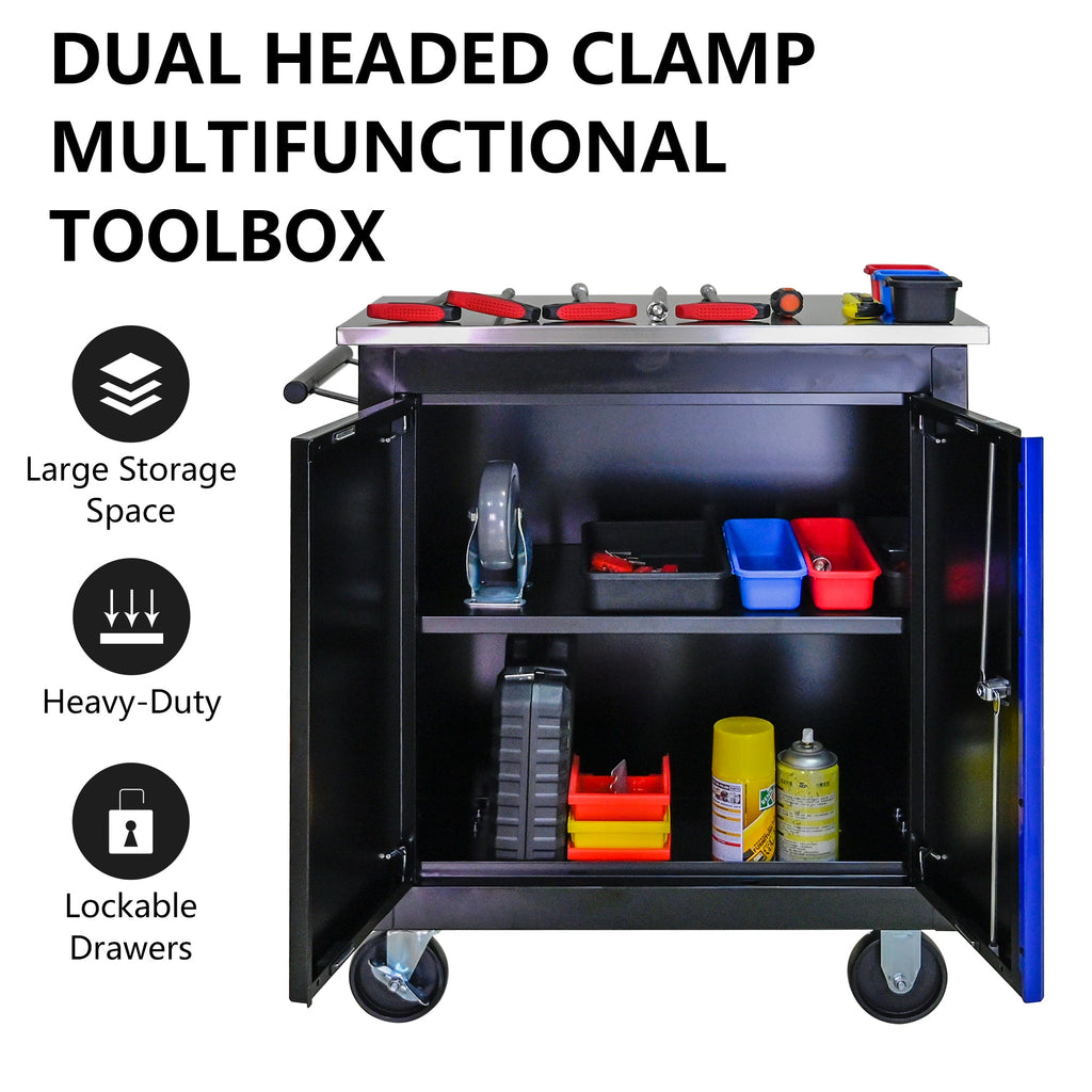 Movable Lockable Double Door Partition with Lock
