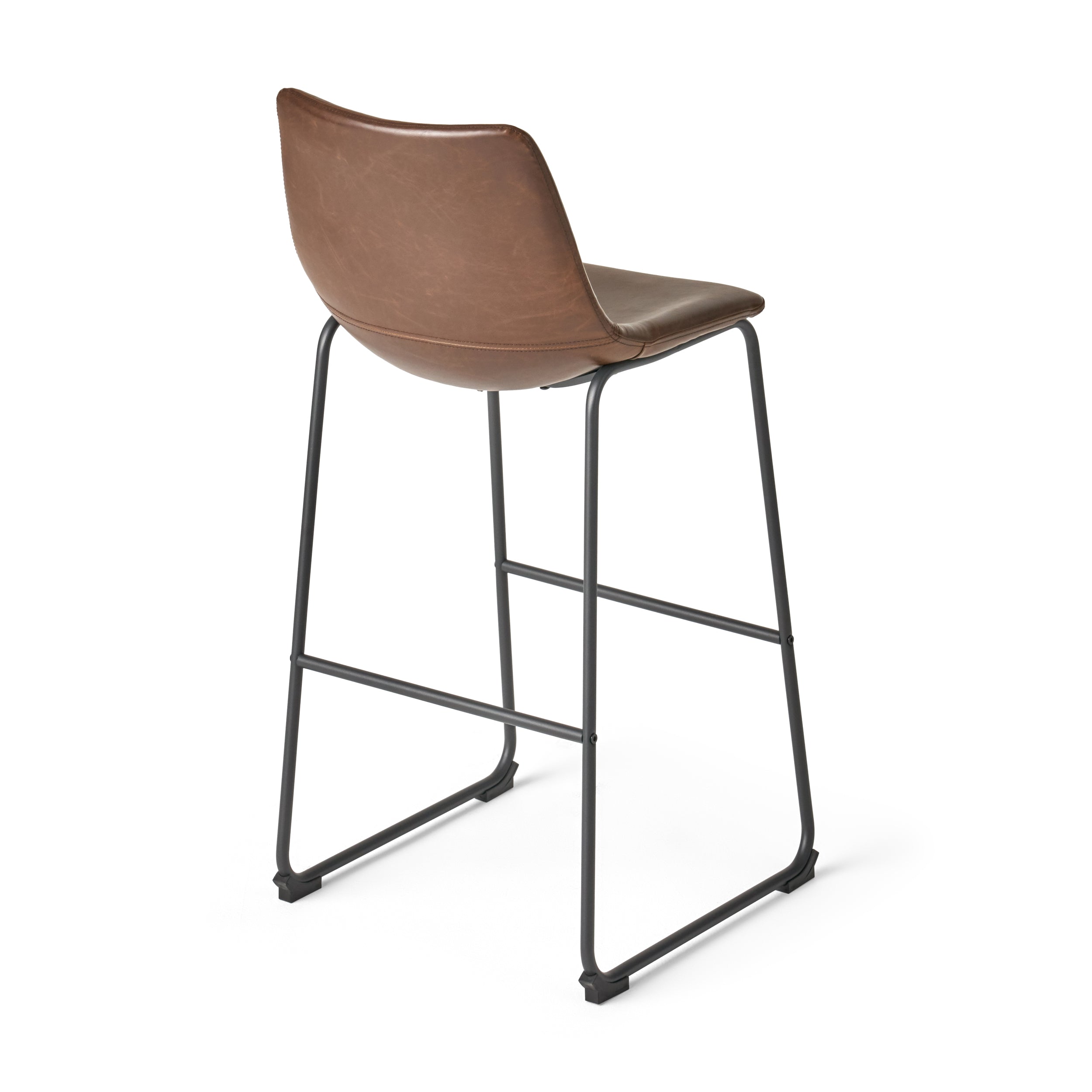 Set of 2 30" Cedric Faux Leather Barstool Vintage