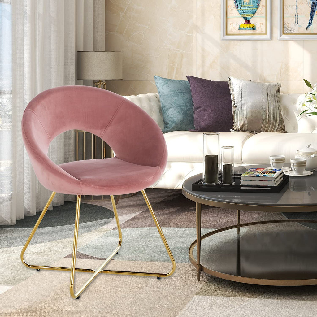 Modern Accent Velvet Chair Set of 2