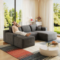 95" Cloud Sectional Sofa with 1 Ottoman