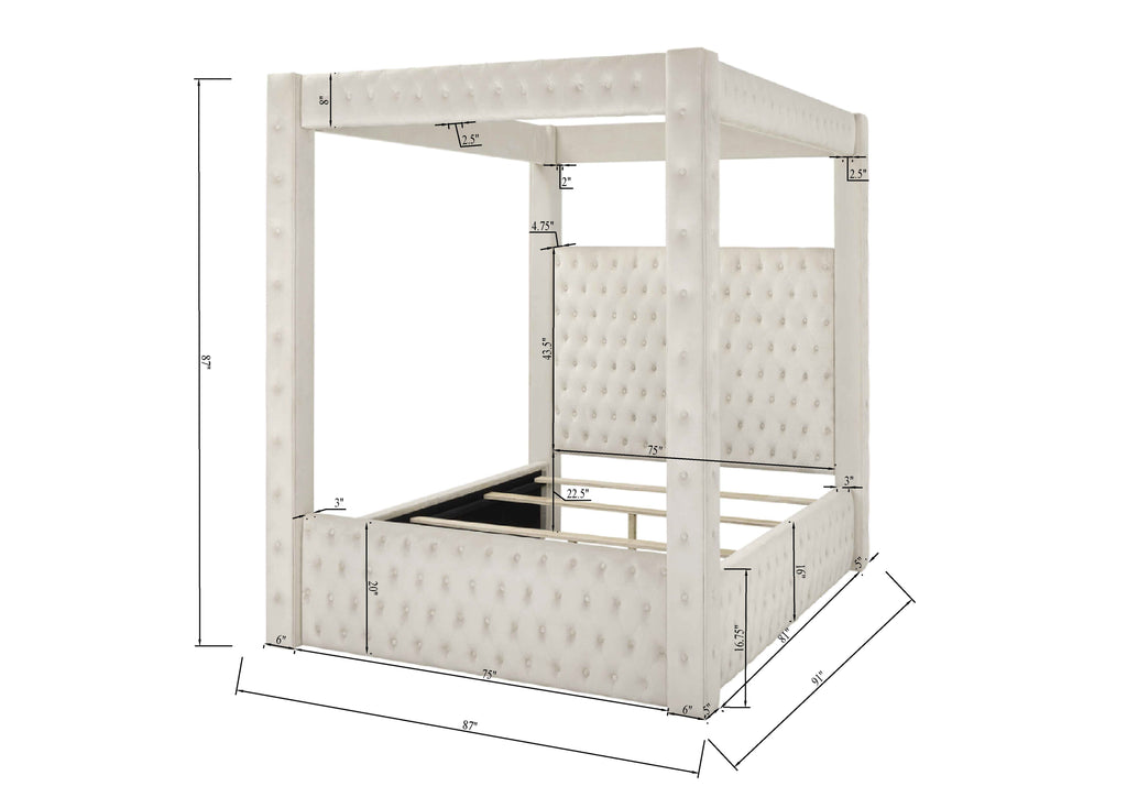 Majestic Canopy Four-poster King Bed