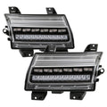 Spyder Jeep Wrangler 2018-2019 ( LED Model Only) LED Front Bumper Lights - Sequential Signal - Black 5086808