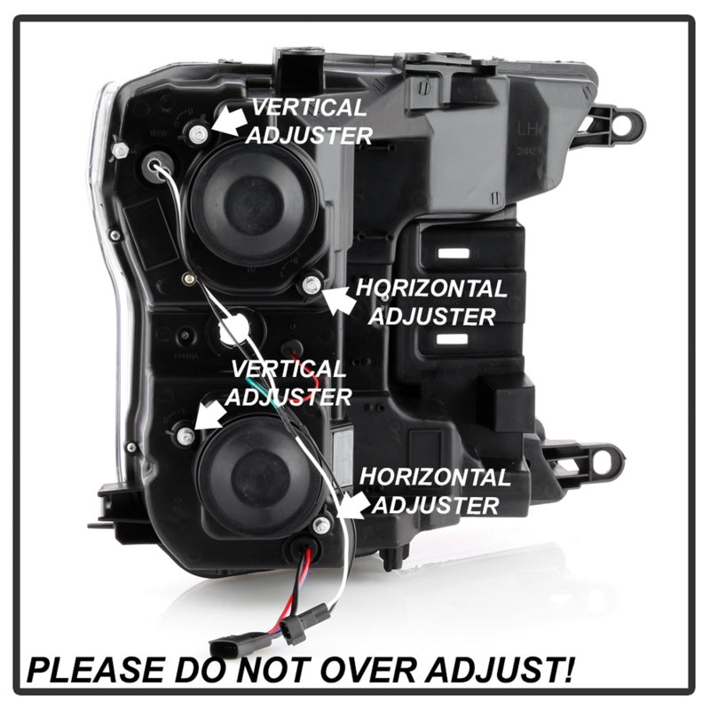 Spyder Signature Ford F150 18-19 (Halogen Model) Projector Headlights - Chrome (PRO-YD-FF15018-LB-C) 5086617