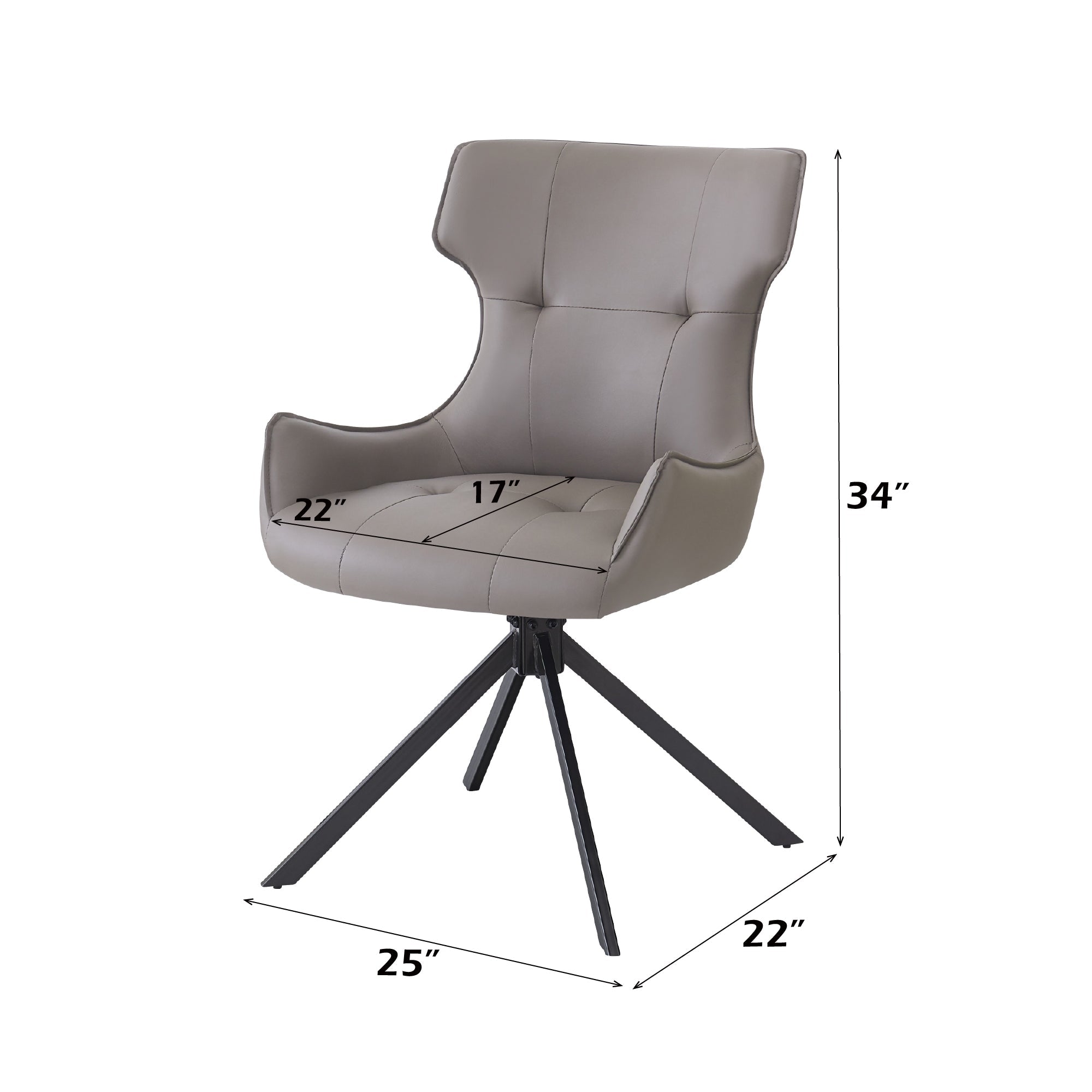 Damita Camel Synthetic Leather Dining Chair