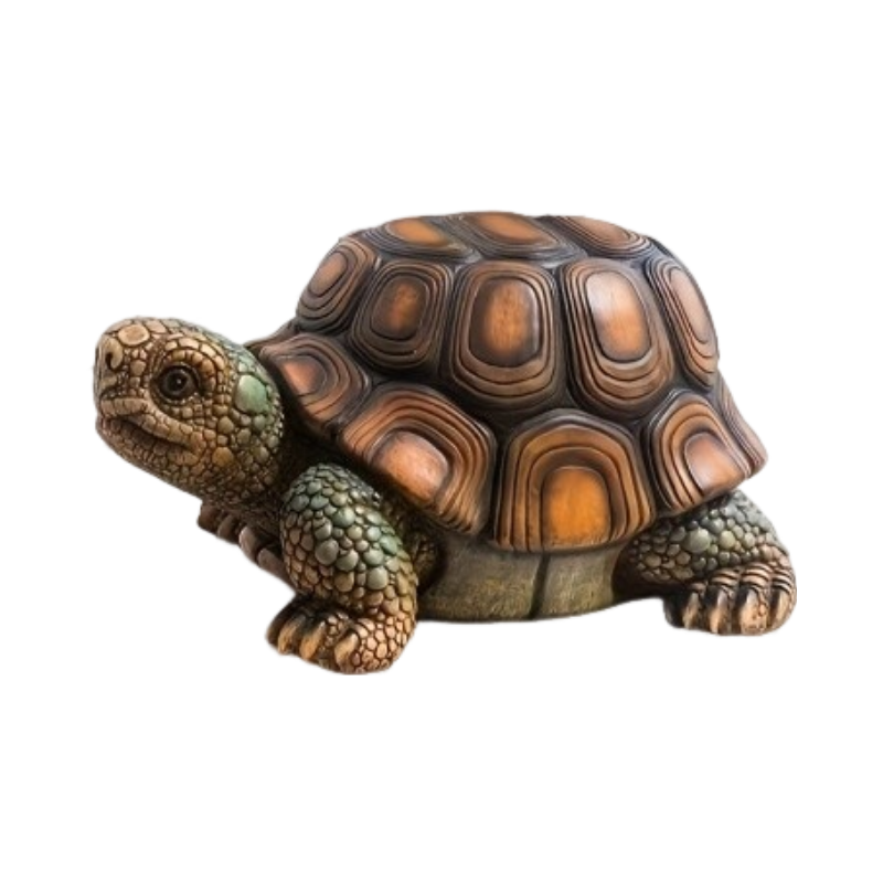 18" Garden Turtle Statue Stool