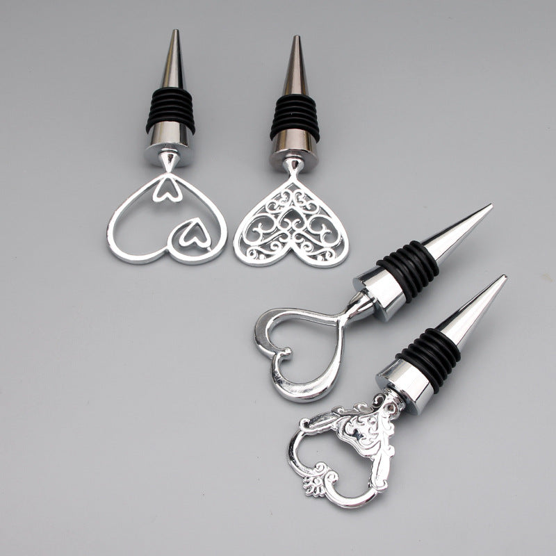 Starfish Heart-Shaped Snowflake Freshness-Sealing Alloy Bottle Stopper