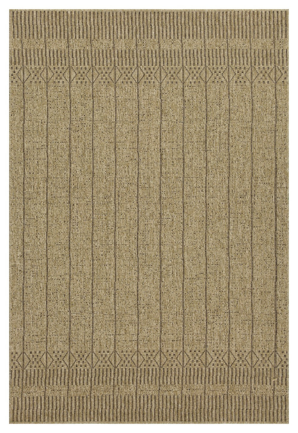 Earth GC_NTL1009 Jute/Mocha Indoor/Outdoor Area Rug