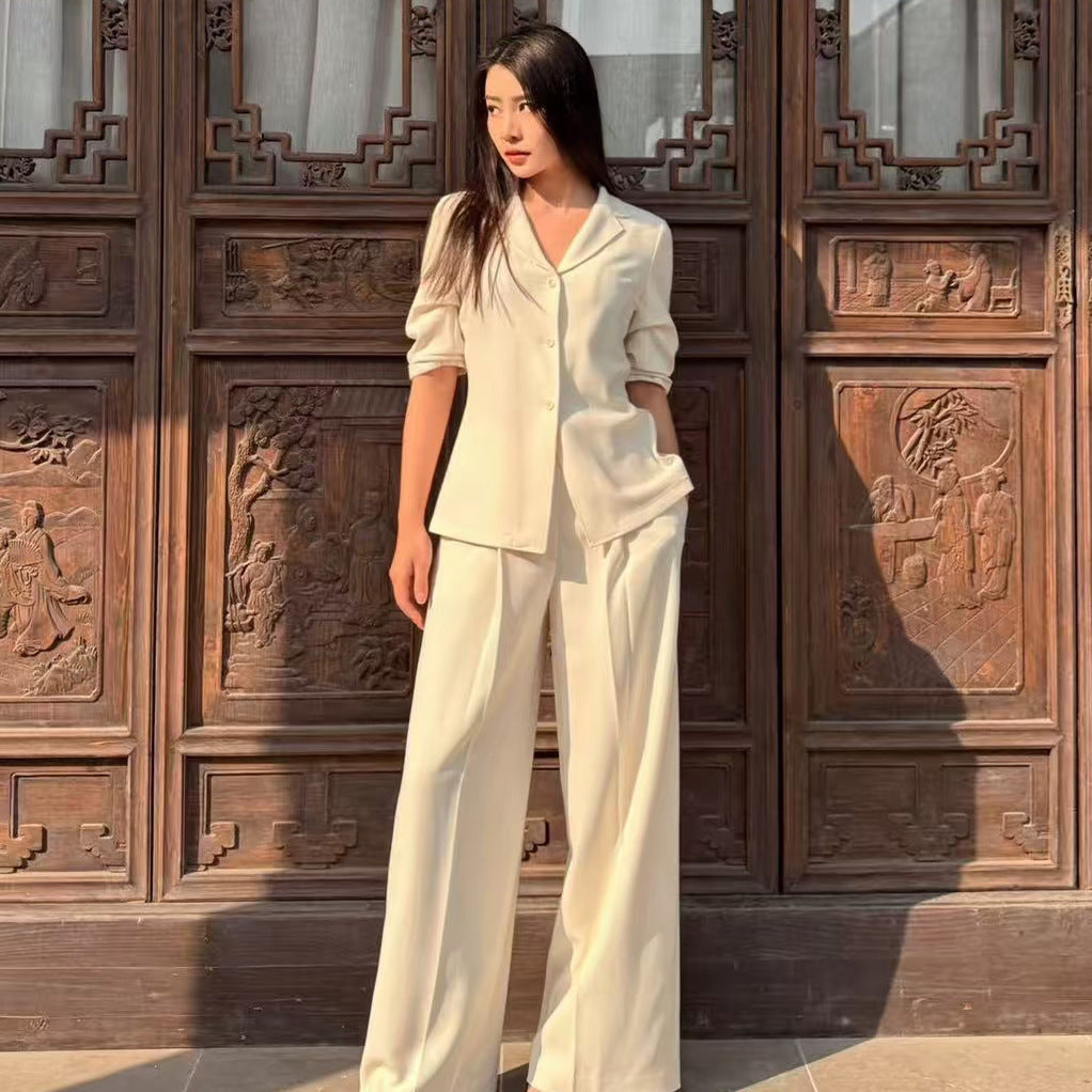 Womens Fashionable Versatile Waist-cinching Blazer