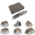 Outdoor Pergola Sun Shade Cover Cloth - Brown