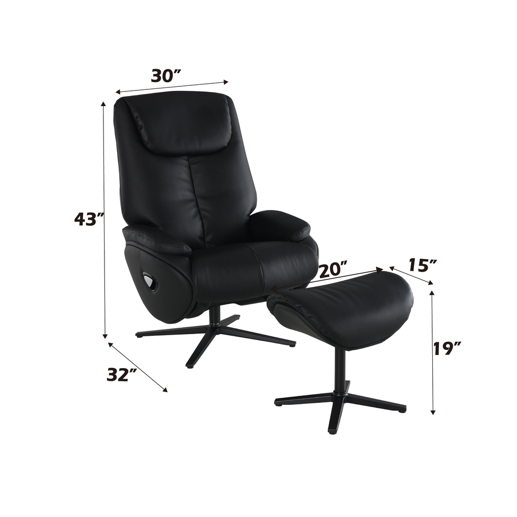 Labotina Motion Accent Chair with Ottoman