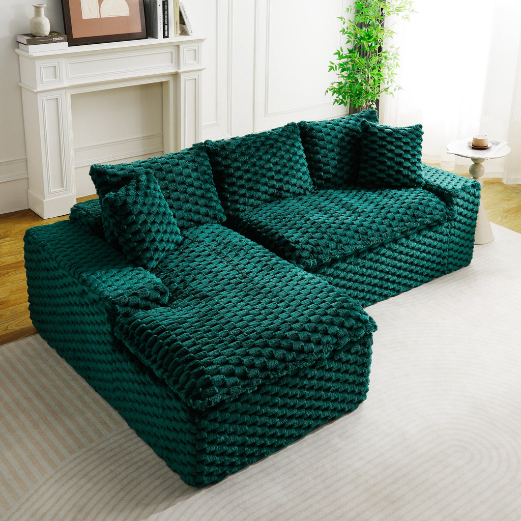 Green Turtle Velvet Versatile Sofa