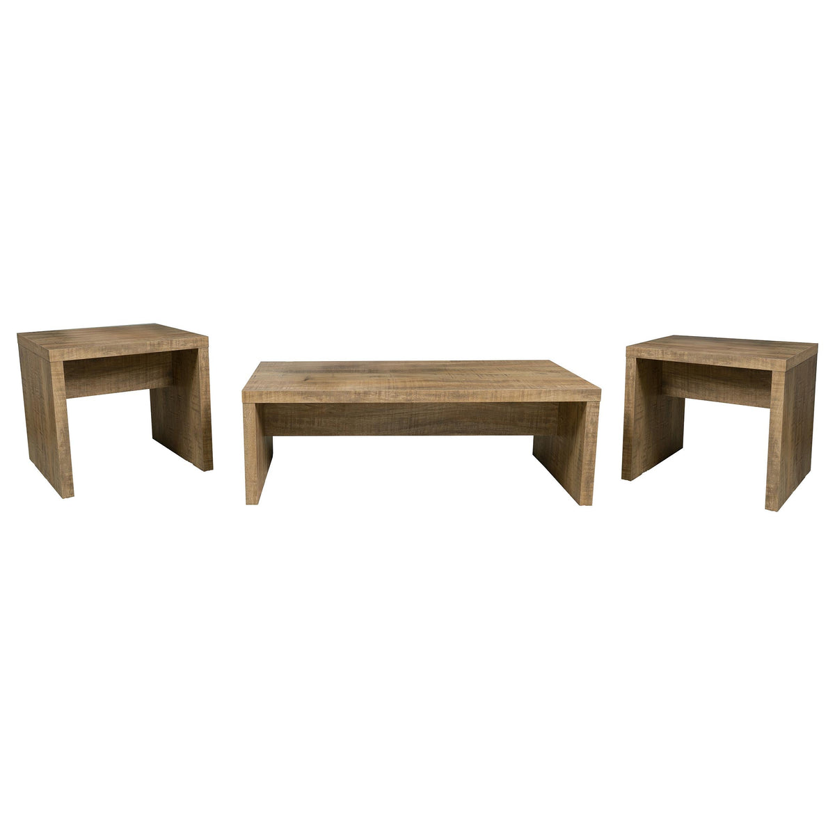 Brianna Mango 3-Piece Rectangular Coffee and End Table Set