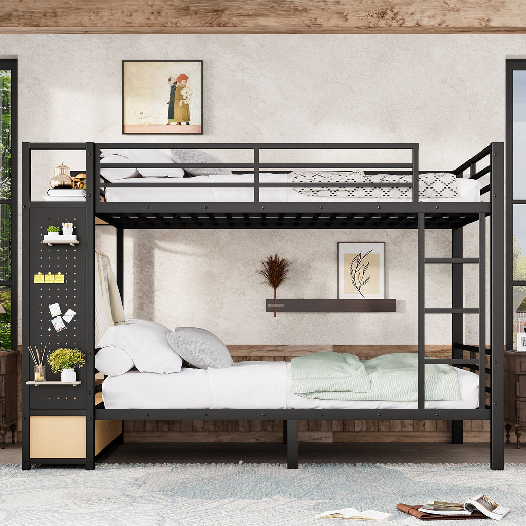 Queen Over Queen Size Metal Bunk Bed