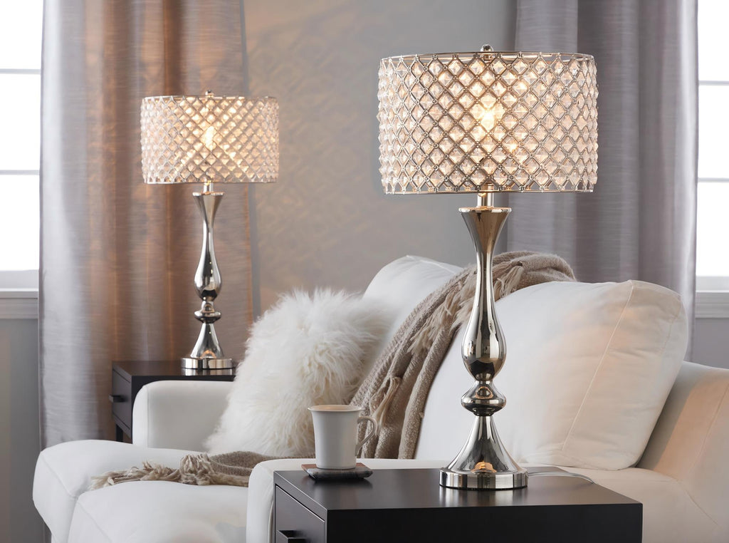 Topaz 27" Contemporary Metal Table Lamp