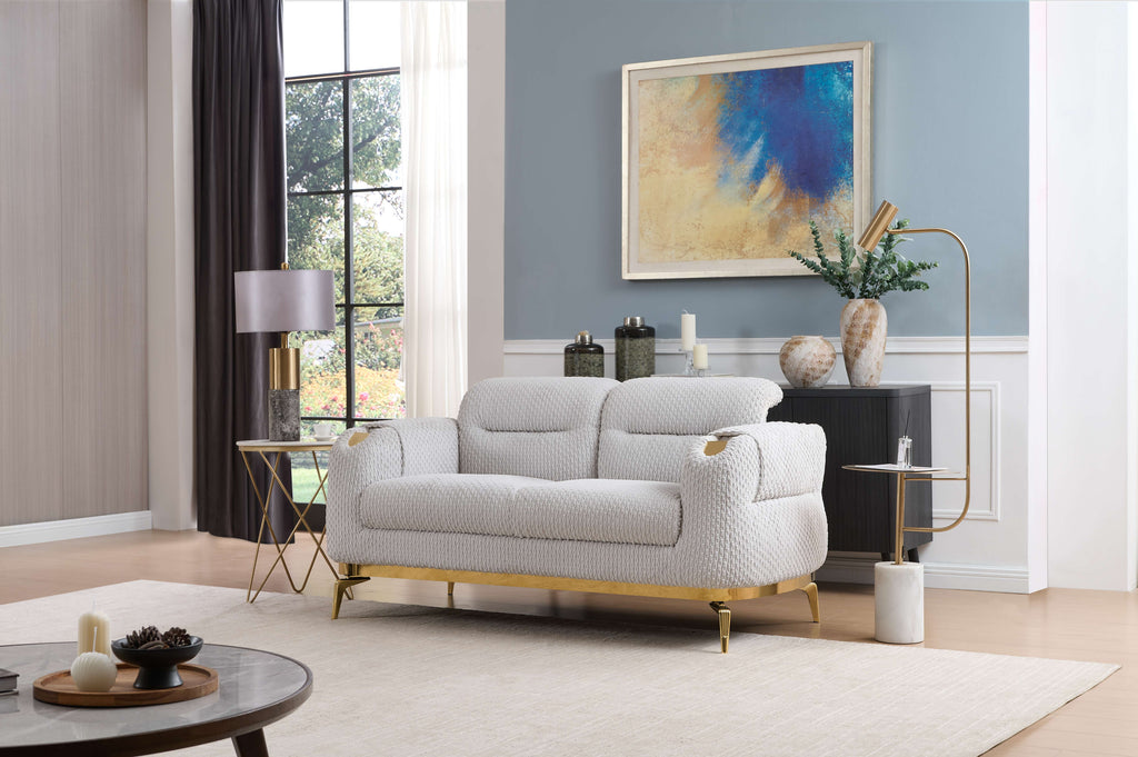 Zoe Modern Style Loveseat