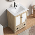 Modern Bathroom Vanity with Ceramic Basin and Drawer