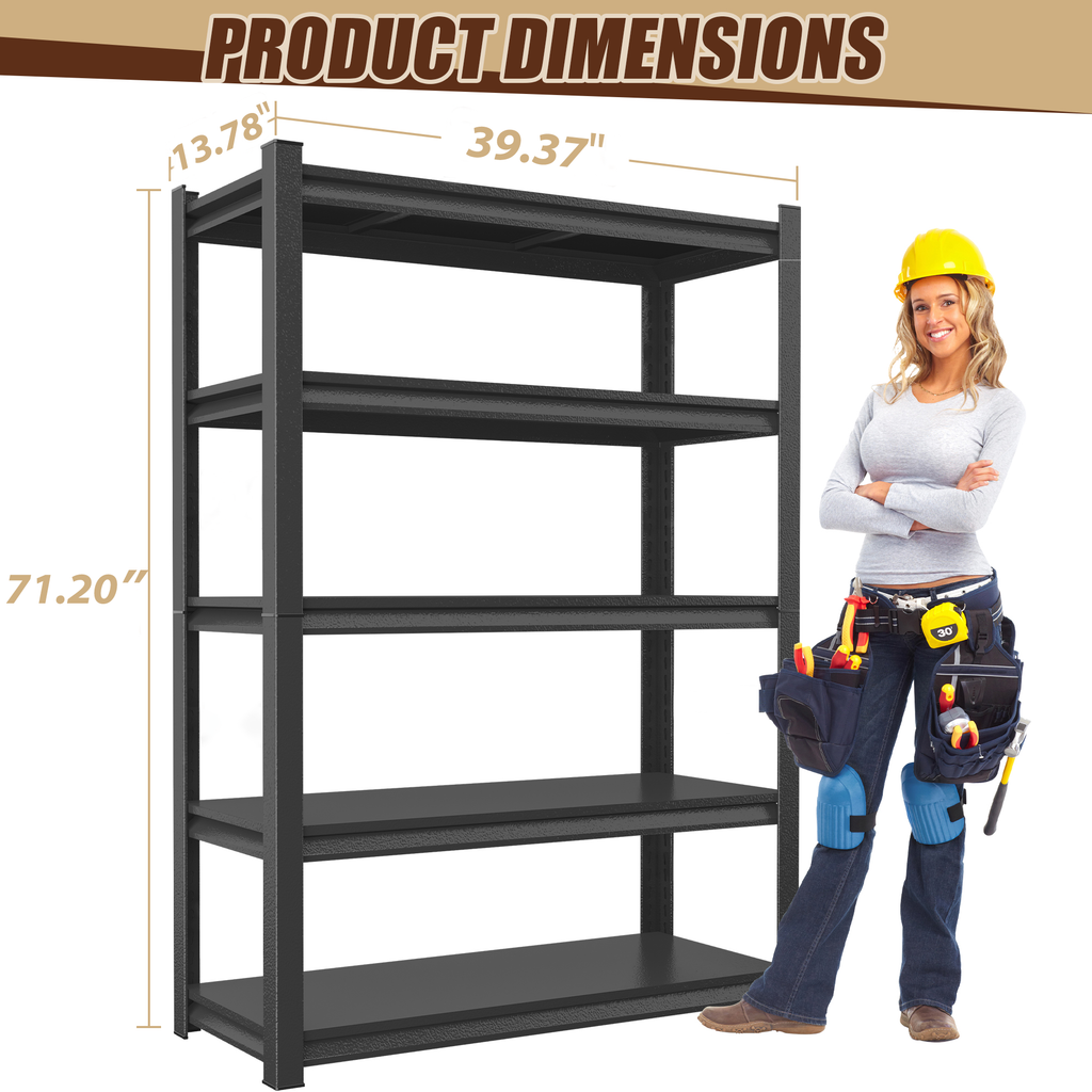 5-Tier Metal Storage Shelving