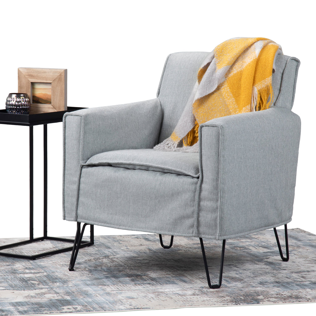 Warren Accent Chair with Hairpin Legs