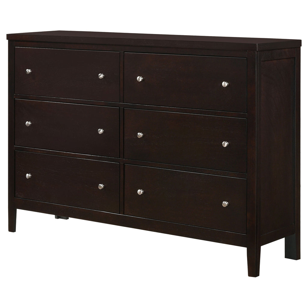 Wedgewood Cappuccino 6-Drawers Dresser