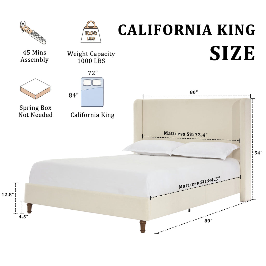 Harper Tall Headboard Upholstered Bed