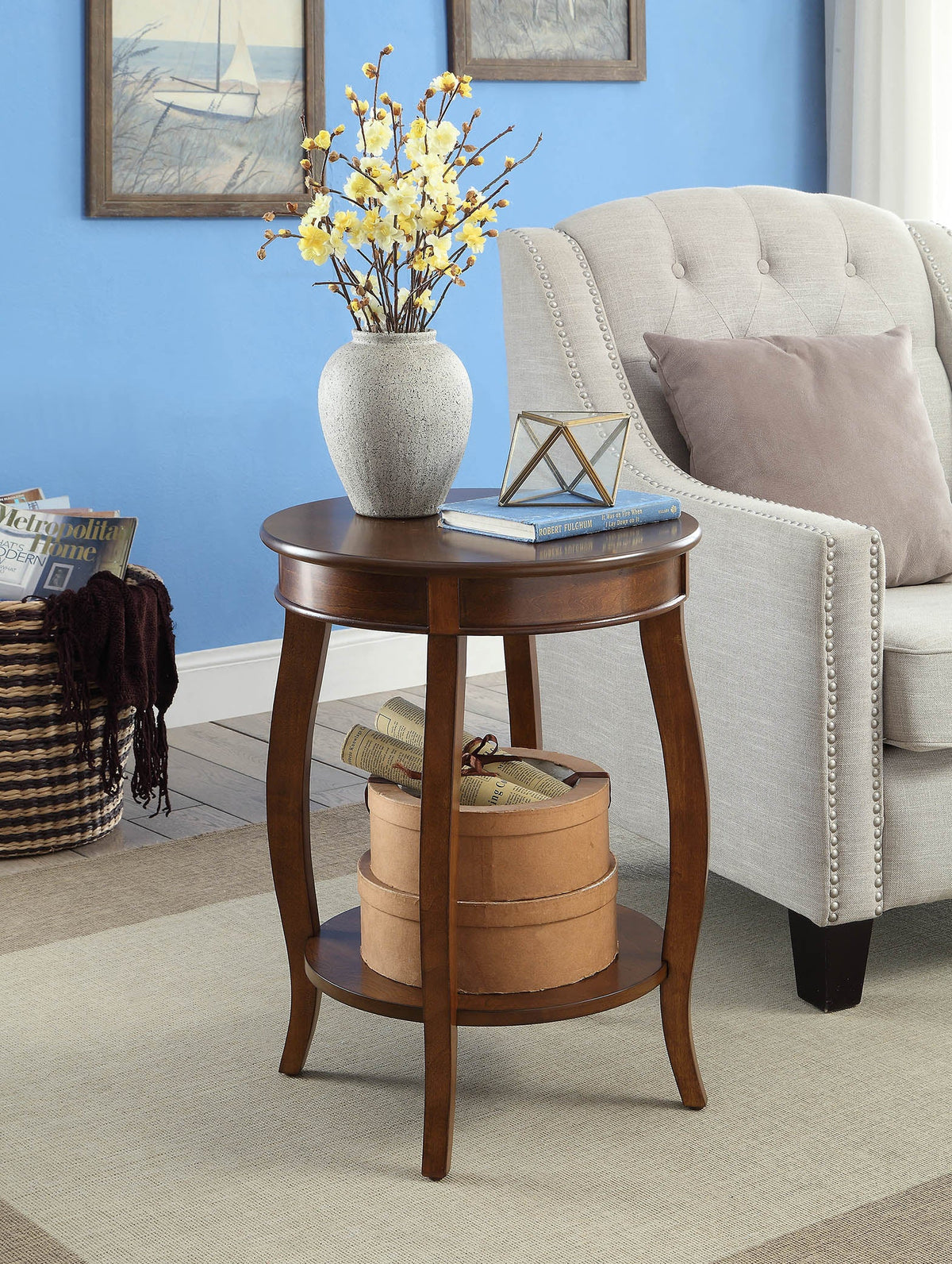 Aberta Round Leg Table