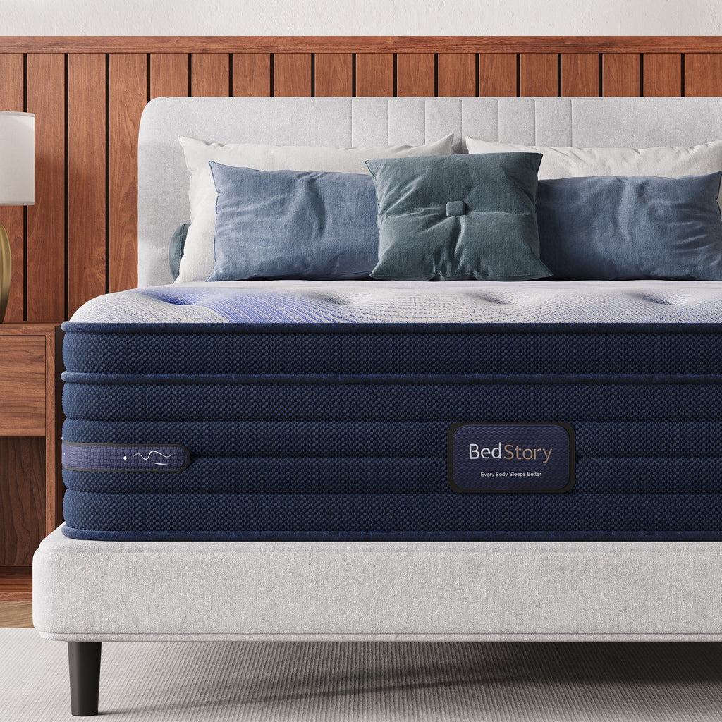 Bedstory Spine Align Pro 14" King Firm Pressure Relieving Cooling Hybrid Mattress