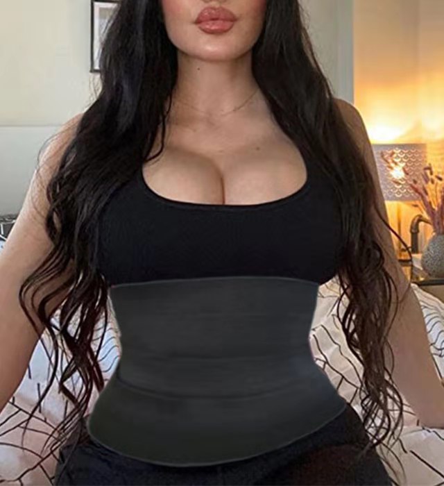 Waist Trainer Wrap For Women, Elastic Tummy Control Waist Trimmer Belt, Adjustable Bandage Body Shaper For Stomach Support