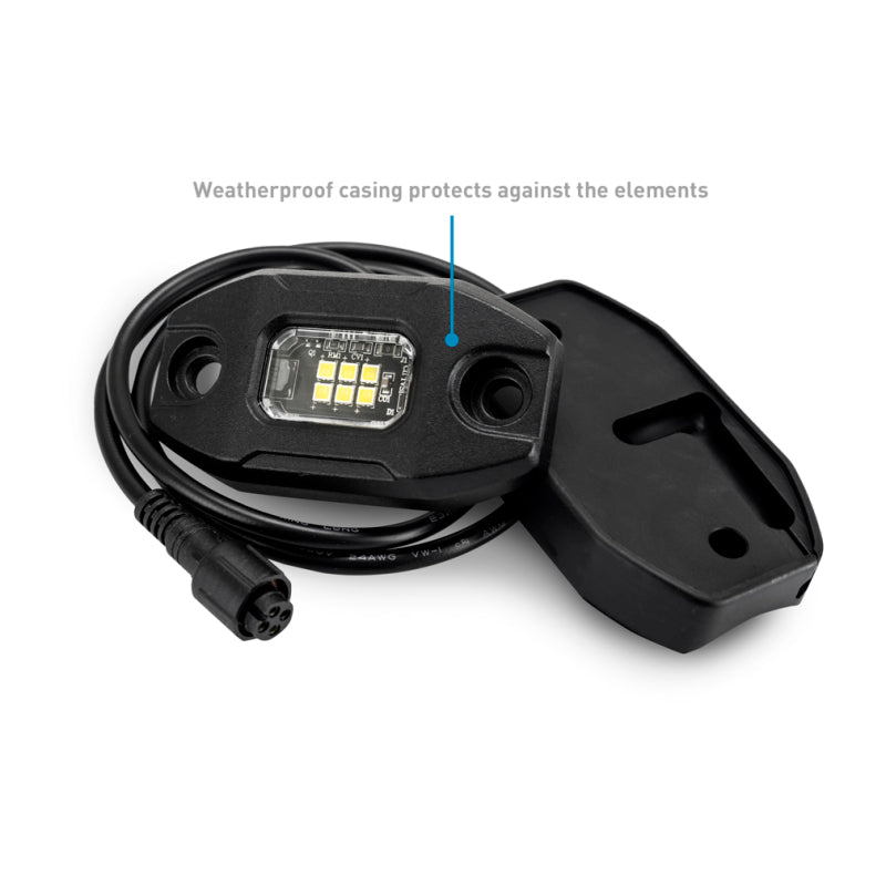 Borne Off-Road Rock Light (Kit of 4) Long Harness BNLT-RL-4T