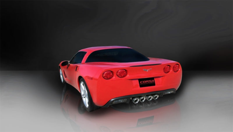 Corsa Performance 09-13 Chevrolet Corvette C6 6.2L V8 Polished Xtreme Axle-Back Exhaust